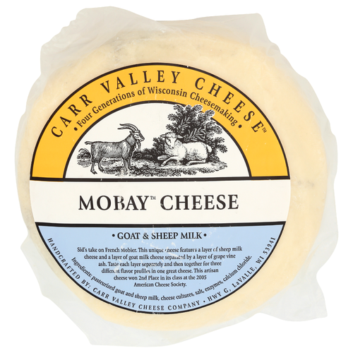Carr Valley Cheese Fresh, Clean Sheep Milk Goat Mixed Mobay Wheel - 1 Each