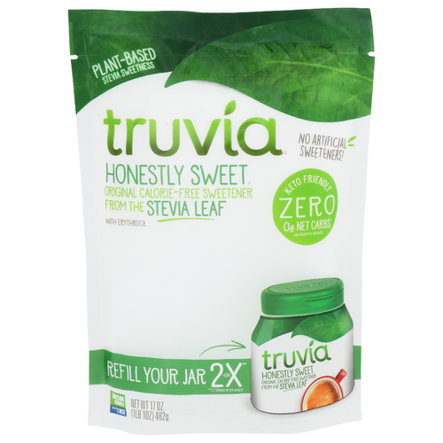 Truvia Honestly Sweet Original Calorie Free Sweetener From The Stevia Leaf - 17 Ounce