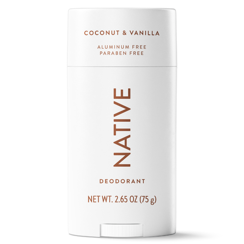Native Deodorant, Coconut & Vanilla, Aluminum Free, For Women And Men - 2.65 Ounce