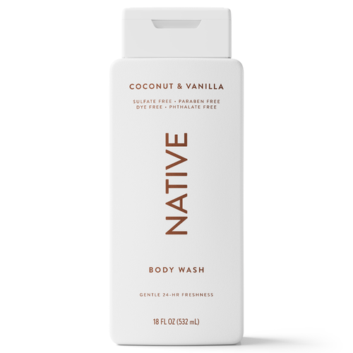 Native Coconut & Vanilla Body Wash - 18 Ounce Image 1 of 2
