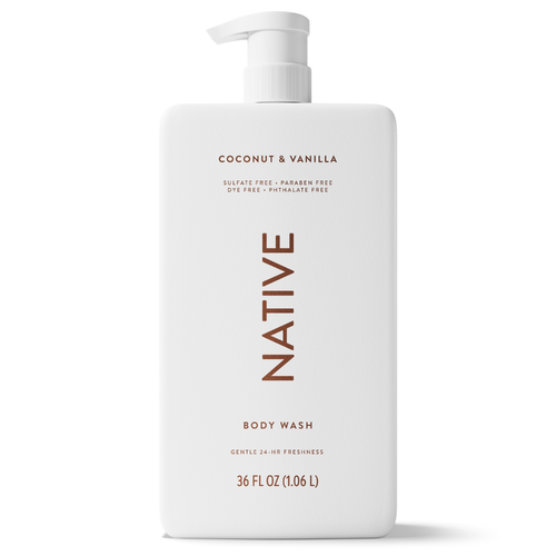 Native Body Wash Coconut & Vanilla - 36 Ounce