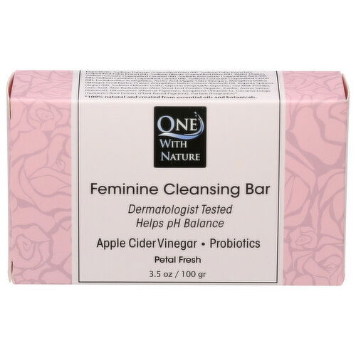 One With Nature Bar Feminine Petal Fresh - 3.5 Ounce