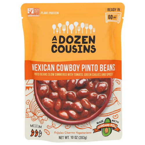 A Dozen Cousins Medium Mexican Cowboy Pinto Beans - 10 Ounce