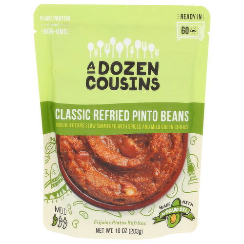 A Dozen Cousins Mild Classic Refried Pinto Beans - 10 Ounce - 1 Count