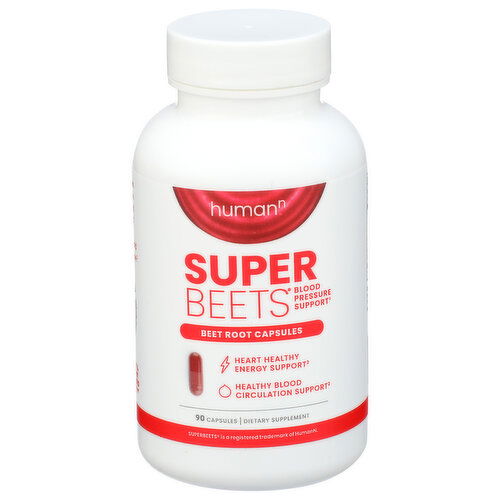 Humann Superbeets Beetroot Capsules - 90 Count Image 1 of 2