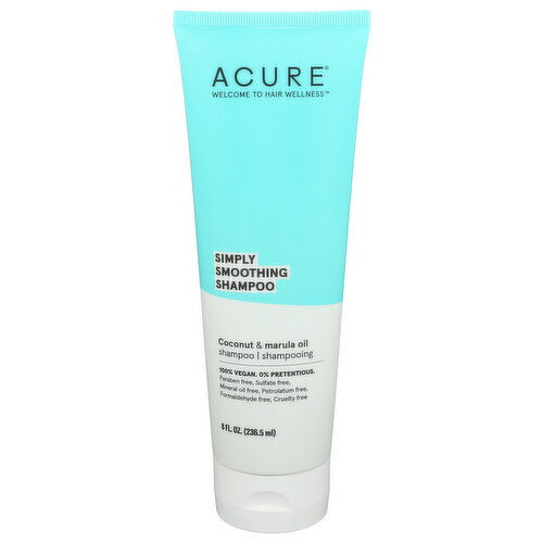 Acure Simply Smoothing Shampoo Coconut - 8 Fluid Ounce