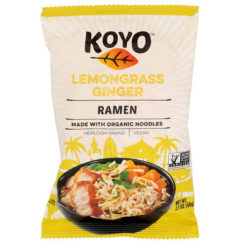 Koyo Lemongrass Ginger Ramen With Organic Ingredients - 2.1 Ounce