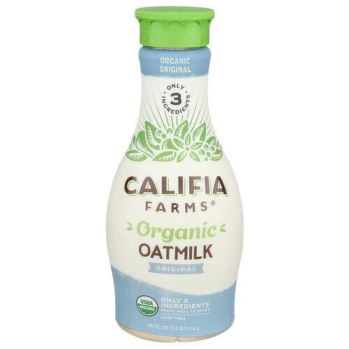 CALIFIA FARMS Organic Oat Milk Original Oatmilk - 48 Fluid Ounce