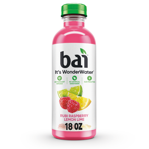 bai It's Wonder Water Raspberry Lemon Lime Infused Water - 18 Fluid Ounce