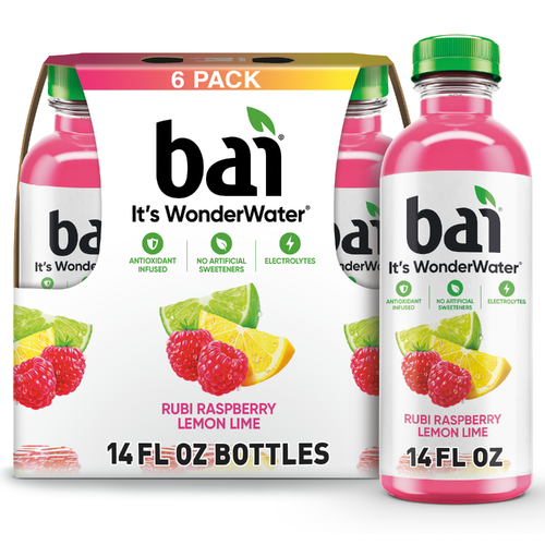 bai It's Wonder Water Raspberry Lemon Lime Infused Water - 2.333 Fluid Ounce - 6 Count