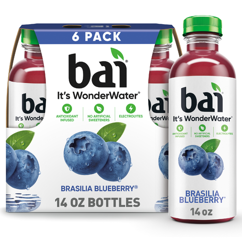 bai It's Wonder Water Brasilia Blueberry - 2.333 Fluid Ounce - 6 Count