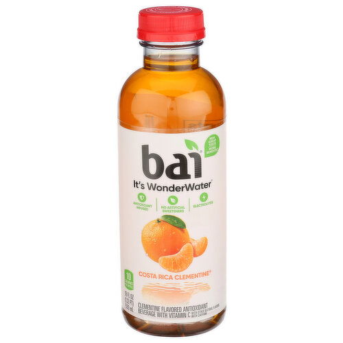 bai It's Wonder Water Costa Rica Clementine - 18 Fluid Ounce