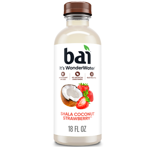 Bai Antioxidant Infused Water Beverage Shala Coconut Strawberry Fluid - 18 Fluid Ounce