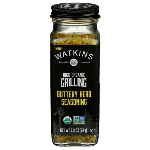 WATKINS Organic Buttery Herb Seasoning Gourmet Grilling - 3.3 Ounce