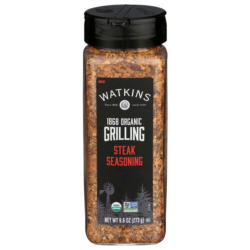 WATKINS Steak Organic Grilling Seasoning - 9.6 Ounce