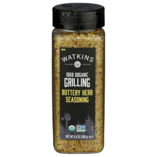 WATKINS Buttery Herb Organic Grilling Seasoning - 9.8 Ounce