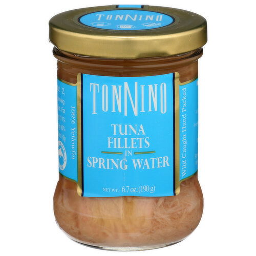 Tonnino Tuna Fillets In Spring Water Fad Free - 6.7 Ounce