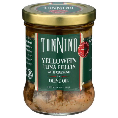 Tonnino With Oregano In Olive Oil Fad Free Tuna Fillets - 6.7 Ounce Image 1 of 4