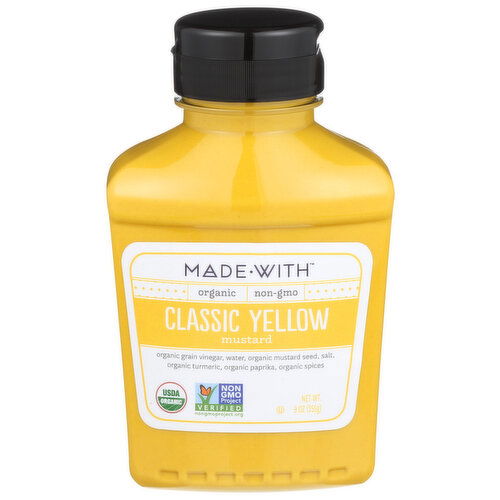 MADE-WITH Mustard Classic Yellow - 9 Ounce