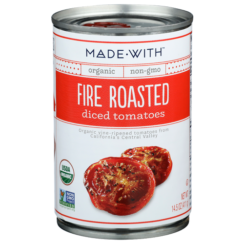 MadeWith Fire Roasted Diced Tomatoes - 14.5 Ounce