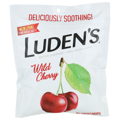 Luden's Wild Cherry Pectin Lozenge Oral Demulcent - 90 Count