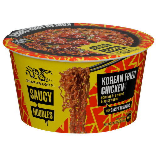 Snapdragon Korean Fried Chicken Saucy Noodle Bowl - 3.44 Ounce
