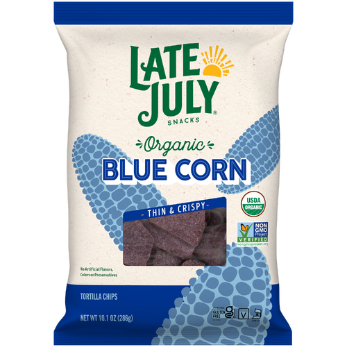 LATE JULY Organic Blue Corn Tortilla Chips - 10.1 Ounce Image 1 of 2