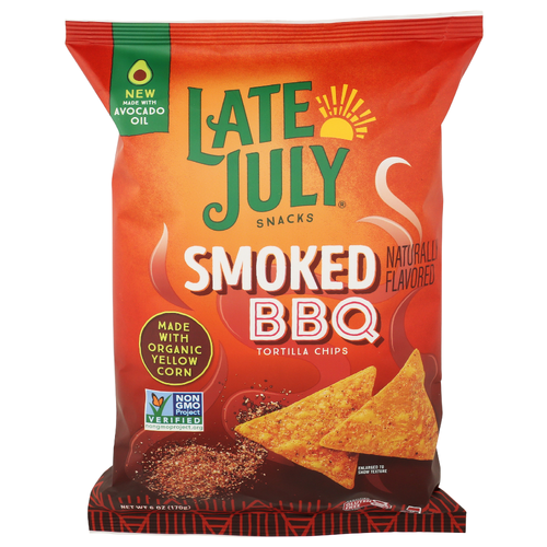 Late July Snacks Smoked BBQ Fried Tortilla Chips - 6 Ounce Image 1 of 4