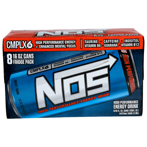 Nos Energy Drink - 16 Fluid Ounce - 8 Count