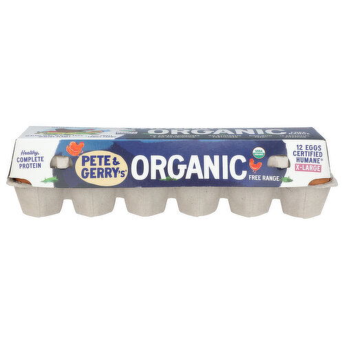 Pete And GERRY's Organic Xl Eggs Jerry's Extra Large - 12 Count - 1 Count