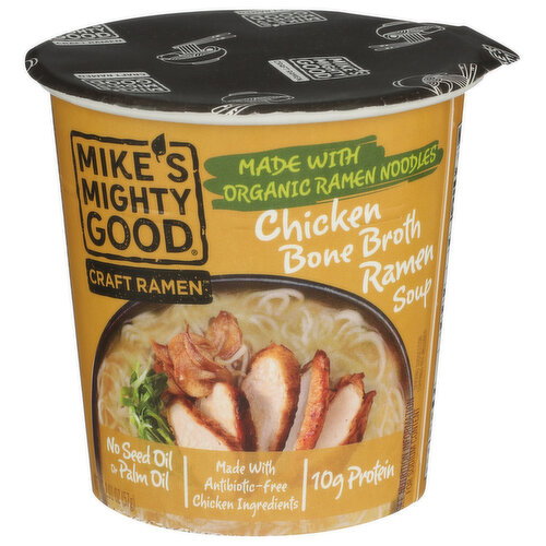 MIKE's Mighty Good Chicken Ramen Bone Broth With Organic Noodles - 2.01 Ounce
