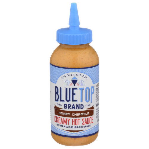 Blue Top Food Love Brand Honey Chipotle Creamy Hot Sauce - 9 Ounce