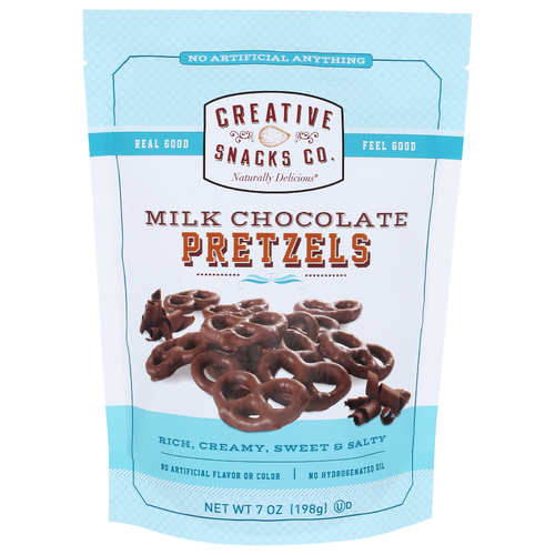 Creative Snacks Enobed Pretzels Milk Chocolate - 7 Ounce