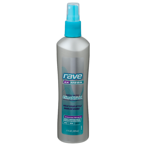 Rave 4x Mega Unscented Hairspray - 11 Fluid Ounce