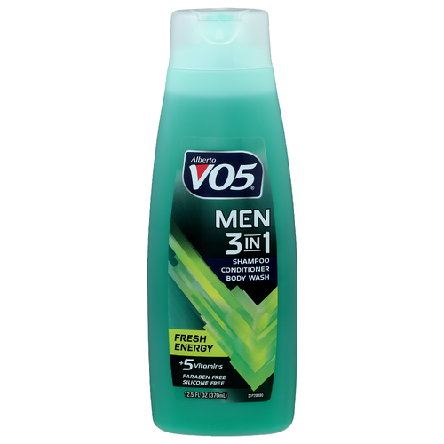 Alberto Vo5 Fresh Energy Men 1 Shampoo Conditioner Body Wash - 12.5 Fluid Ounce