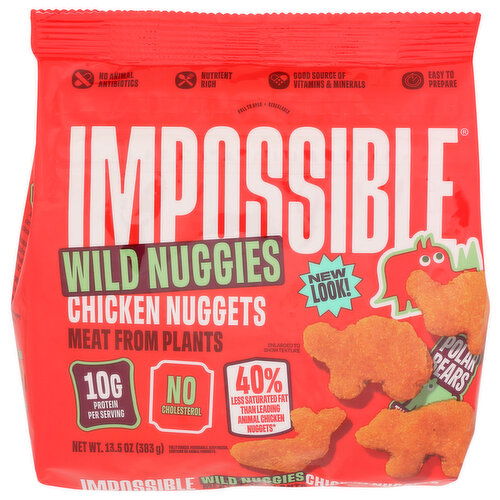 IMPOSSIBLE FOODS INC. Chicken Nuggets Made From Plants Wild Nuggies, Frozen, Fully Cooked - 13.5 Ounce