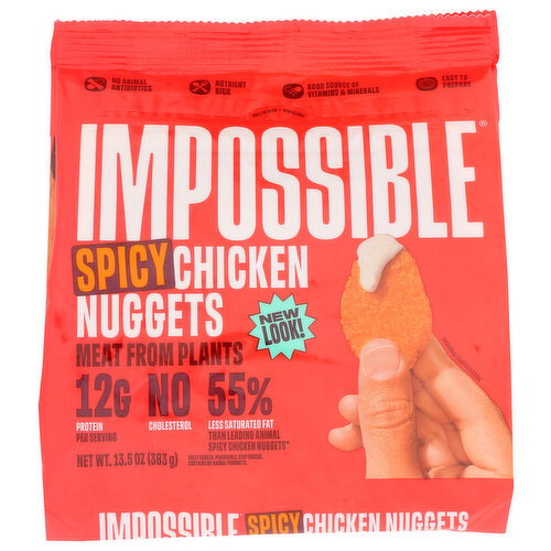 Impossible Foods Spicy Chicken Nuggets Made From Plants, Spicy