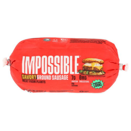 Impossible Sausage Made From Plants, Savory - 14 Ounce