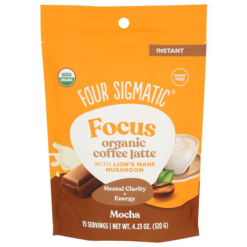 Four Sigmatic Organic Mocha Focus Instant Mushroom Coffee Latte - 4.23 Ounce Image 1 of 4