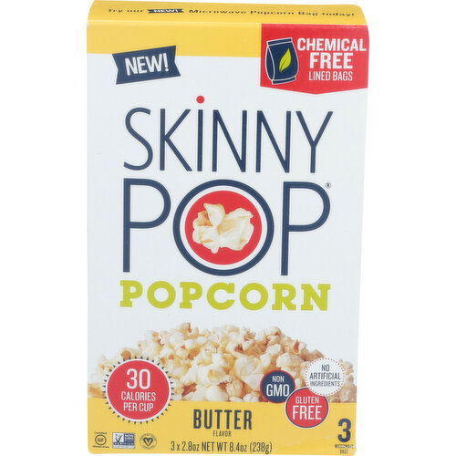 Skinnypop Micro Bag Butter - 2.8 Ounce - 3 Count
