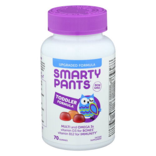 Smarty Pants Toddler Complete Grape, Orange Crème, Blueberry - 70 Count