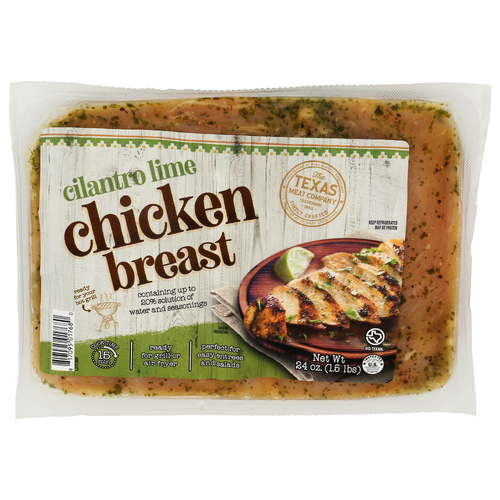 Texas Meat Company Fresh Cilantro Lime Marinated Chicken Breast - 24 Ounce Image 1 of 4