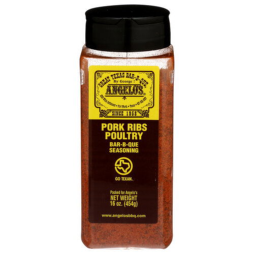 ANGELO's Seasoning Pork Ribs Poultry Bar-B-Que - 16 Ounce - 1 Count Image 1 of 2