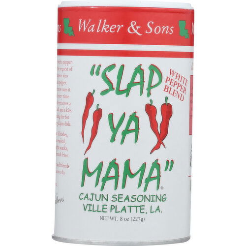 Slap Ya Mama Ssnng White Pepper - 8 Ounce