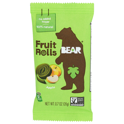 Bear Yoyos Apple Fruit And Veggie Roll Rolls Multipack - 0.35 Ounce - 2 Count
