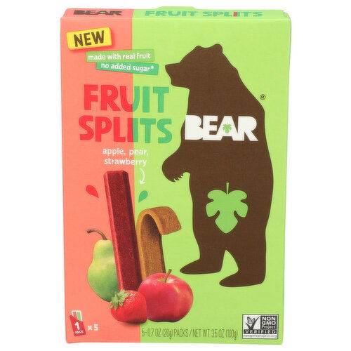 Bear Fruit Splits - 0.7 Ounce - 5 Count