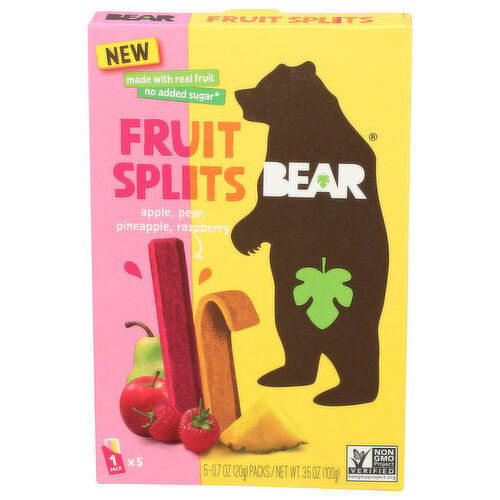 Bear Fruit Splits - 0.7 Ounce - 5 Count