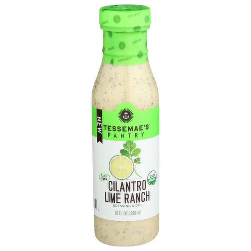 Tessemae's Organic Pantry Shelf Stable Cilantro Lime Ranch - 10 Fluid Ounce