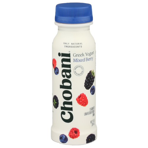 Chobani Mixed Berry Low-Fat Greek Yogurt Drink - 7 Fluid Ounce