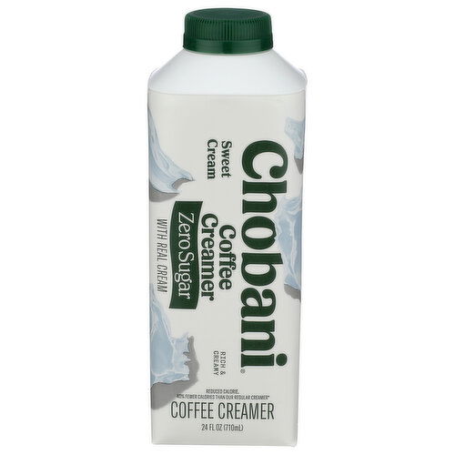 Chobani Sweet Cream ® Zero Sugar Coffee Creamer - 24 Fluid Ounce